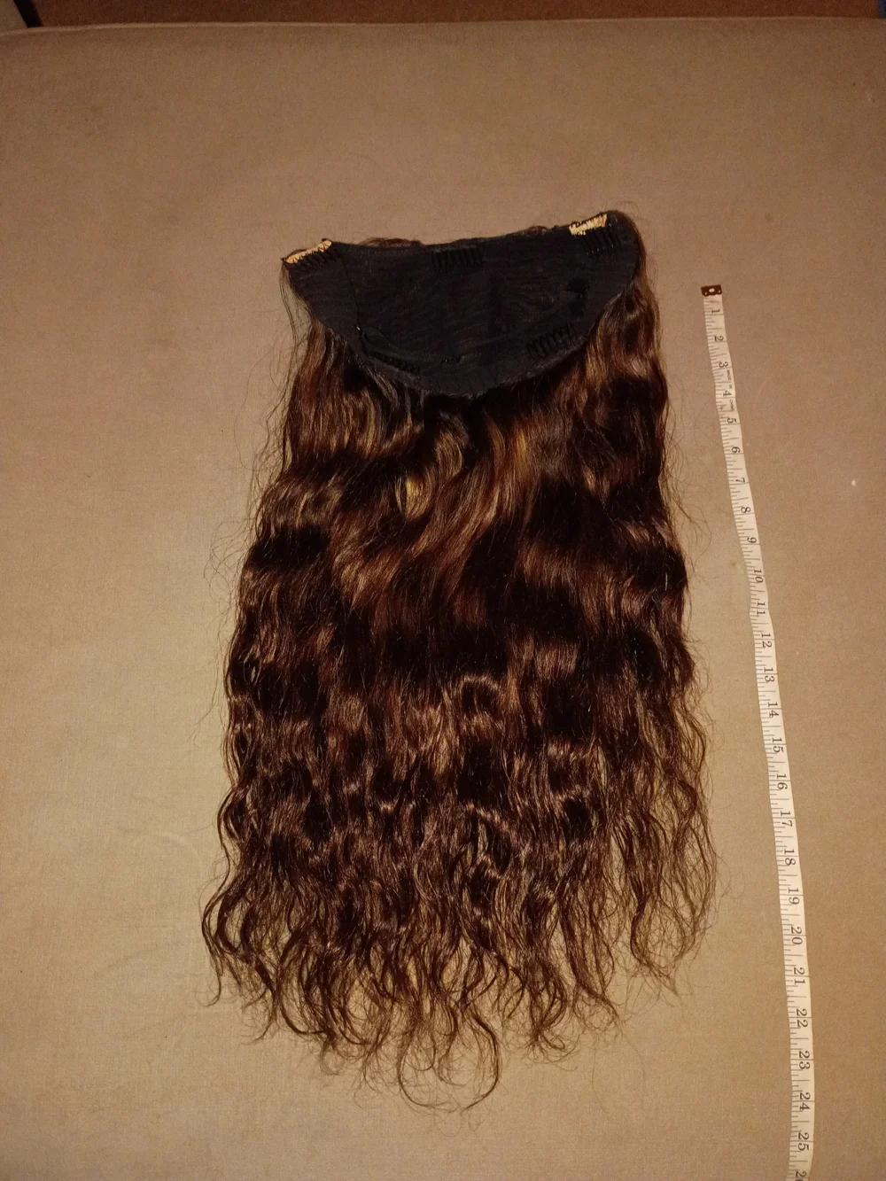 Natural Brown Wavy Clip-in Hair Extension - Women Hair